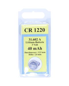 BATTERIEN Lithium 3V CR 1220