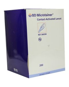 BD MICROTAINER Lanzette blau 1,5x2 mm