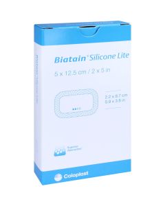 BIATAIN Silicone Lite Schaumverband 5x12,5 cm