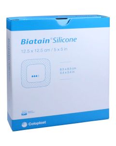 BIATAIN Silicone Schaumverband 12,5x12,5 cm