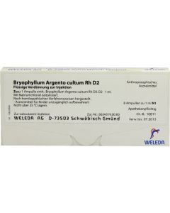BRYOPHYLLUM ARGENTO cultum Rh D 2 Ampullen