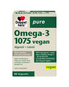 DOPPELHERZ Omega-3 1075 vegan pure Kapseln