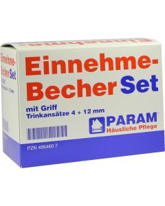 EINNEHMEBECHER Kunststoff m.Griff Set 4+12 mm