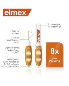 ELMEX Interdentalbürsten ISO Gr.1 0,45 mm orange