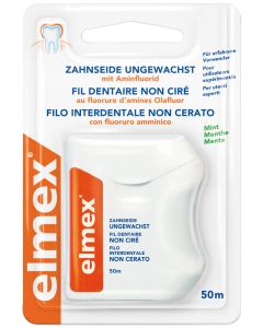 ELMEX Zahnseide ungewachst mit Aminfluorid